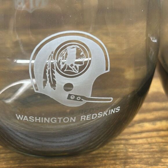 Washington Redskins NFL Low Ball Glasses  set of 2 - Picture 2 of 5